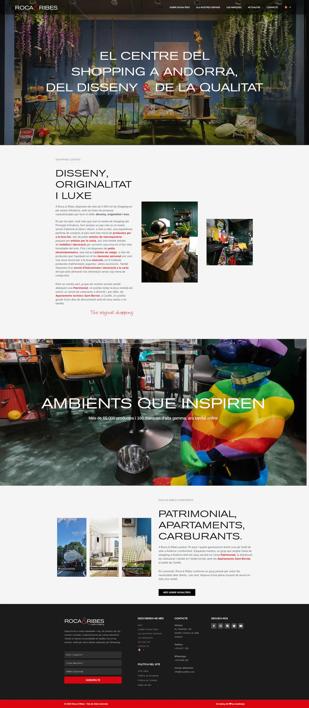 Disseny web andorra per rocaribes